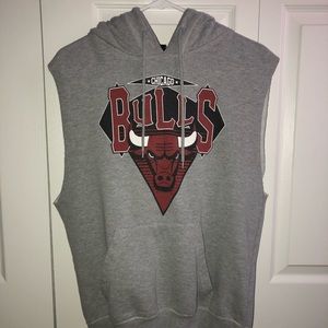 NBA Chicago Bulls Logo Sleeveless Hoodie